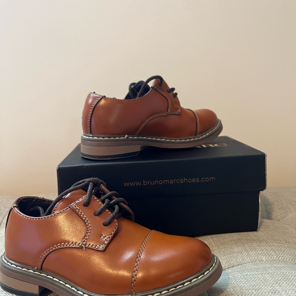Boys Brown Dress Shoes